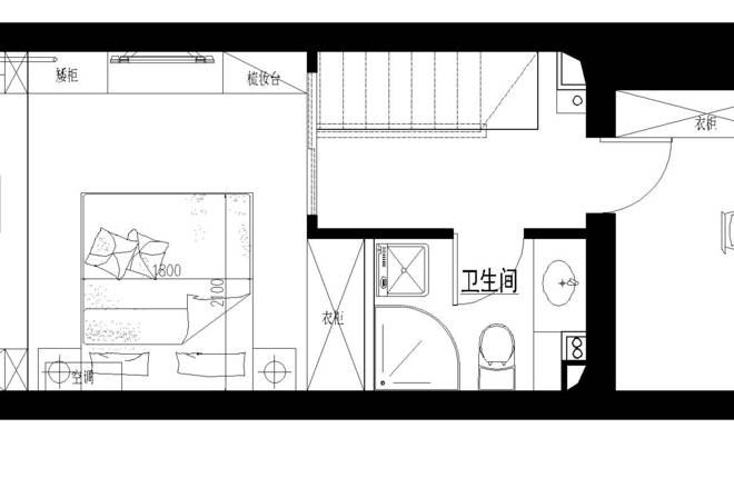 k2百合湾(百合湾壹号院)36平米loft客厅装修设计图片