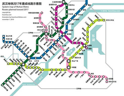 2016武汉地铁规划及各线路最新进展(附各种图表)
