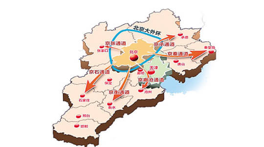 京津冀一小时交通圈绘蓝图:2020年将形成(图)