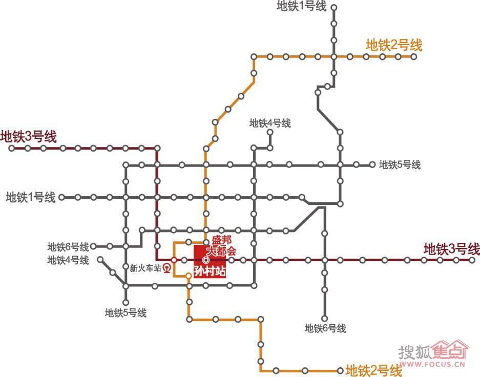 石家庄城市地铁规划图