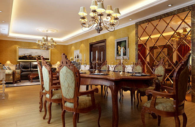 使馆壹号院160平米四居装修设计图片-杭州手机